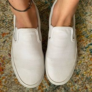 White Vans size 7.5 in Women’s